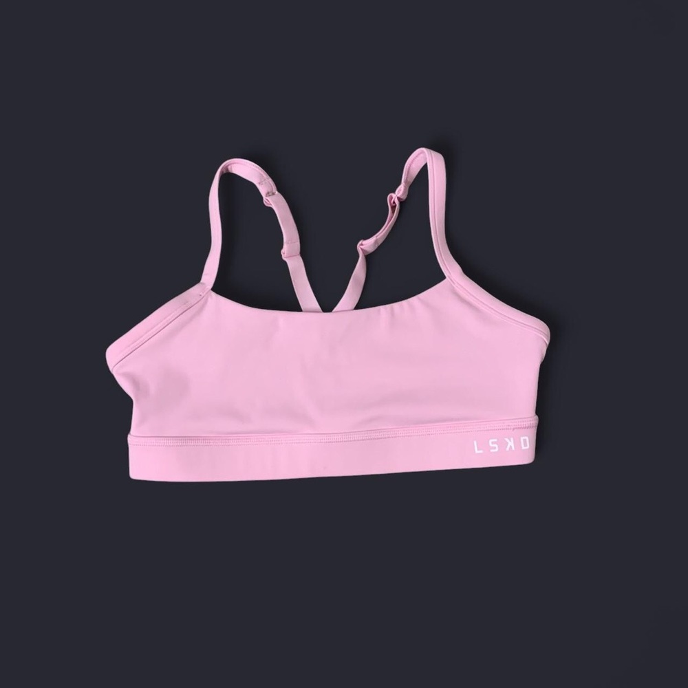 Pink LSKD Sports Bra